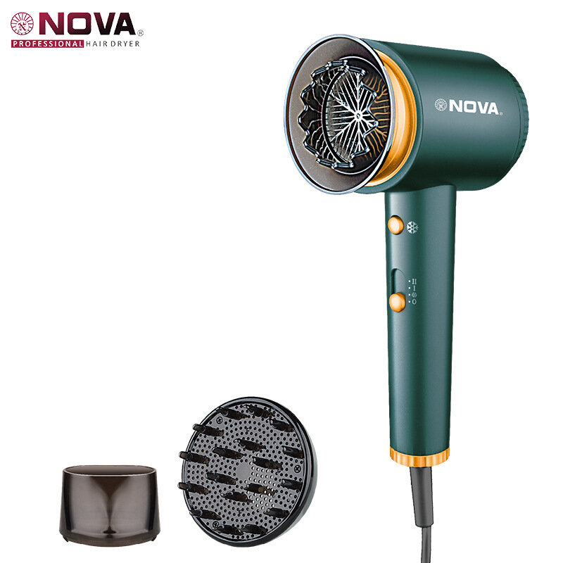 фото Фен Hammer T-Type NV-7416, с сеткой, темно-зеленый