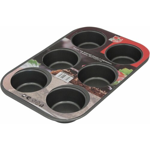 Форма для выпечки кексов металлическая 26,5х17,5х3 см