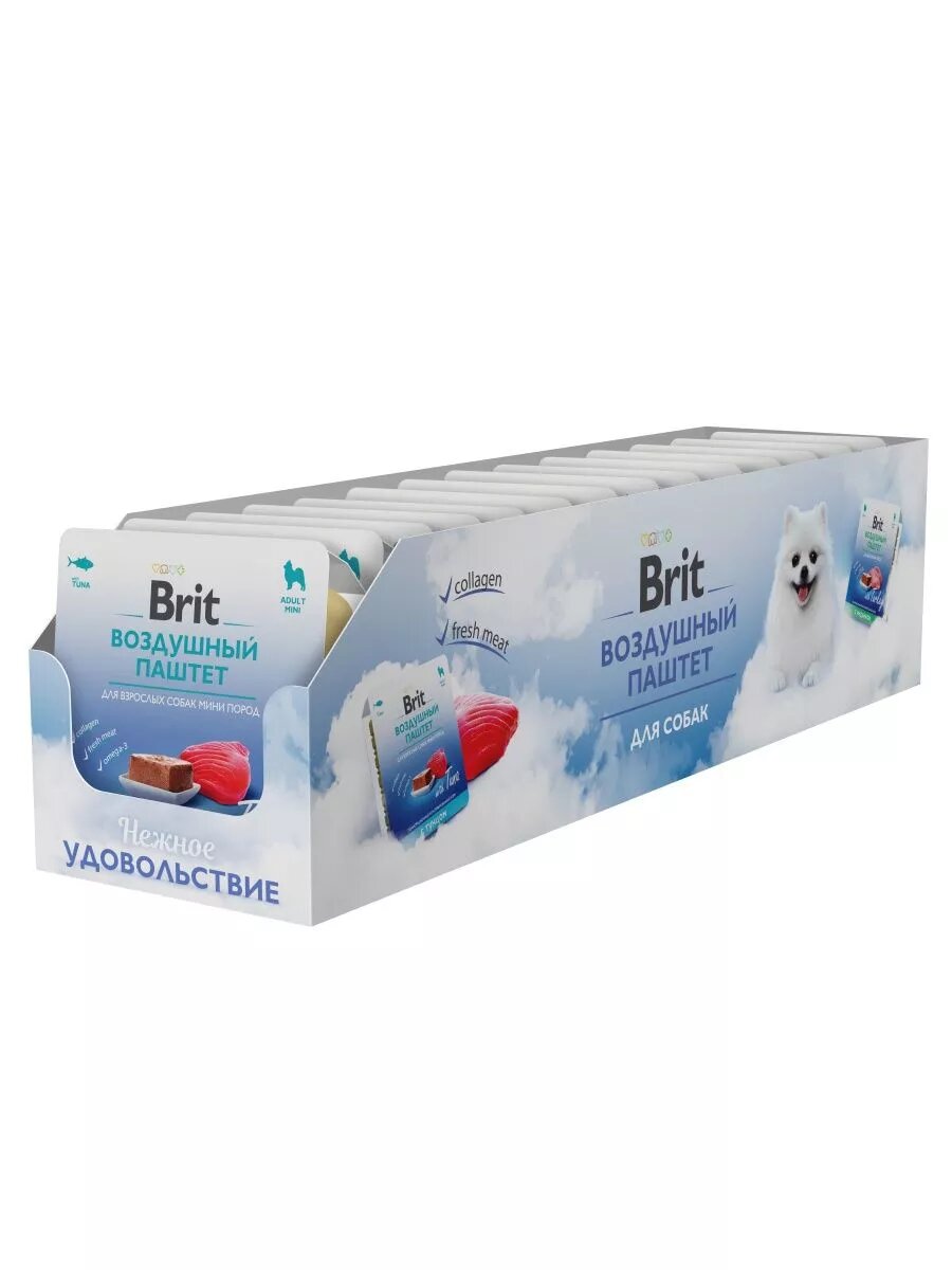 Brit Premium Воздушный паштет "Тунец" для взрослых собак мини пород