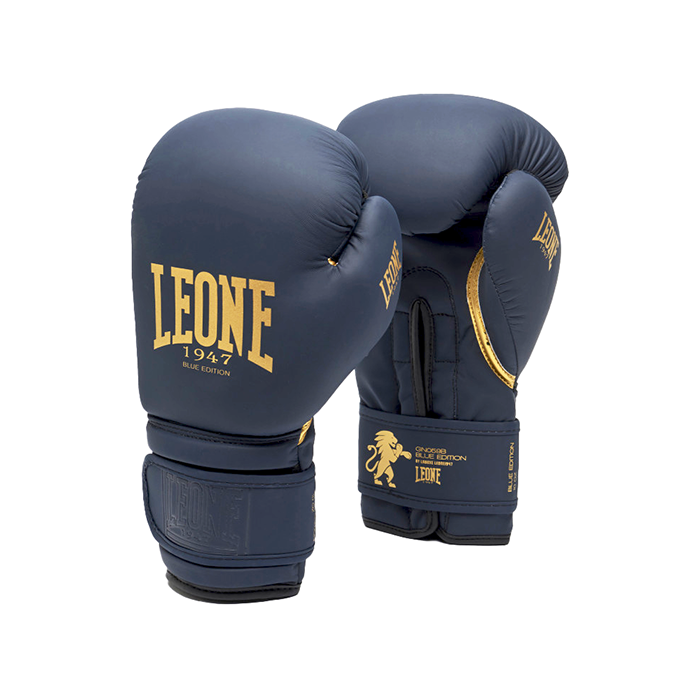 Боксерские перчатки Leone 1947 GN059B Blue Edition (10 унций)