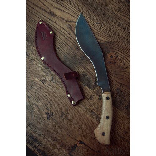 Тесак Кукри малый в комплекте с чехлом и обкладками из ясеня сталь 9ХС Аника 13000₽