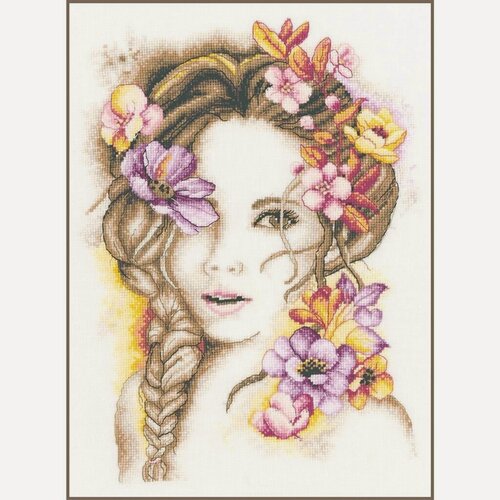 Изображение товара Набор для вышивки LanArt Madame Fleur PN-0202849, равномерного переплетения, 25 цветов