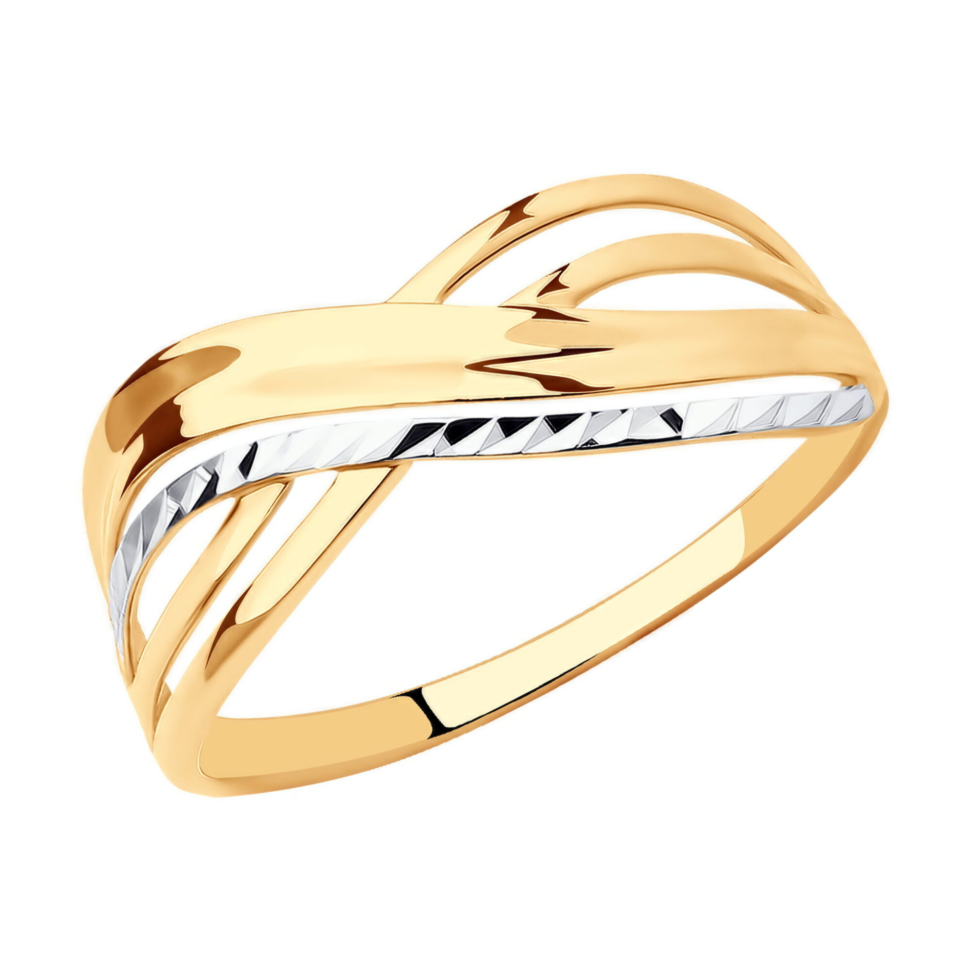 Кольцо Diamant online, красное золото, 585 проба