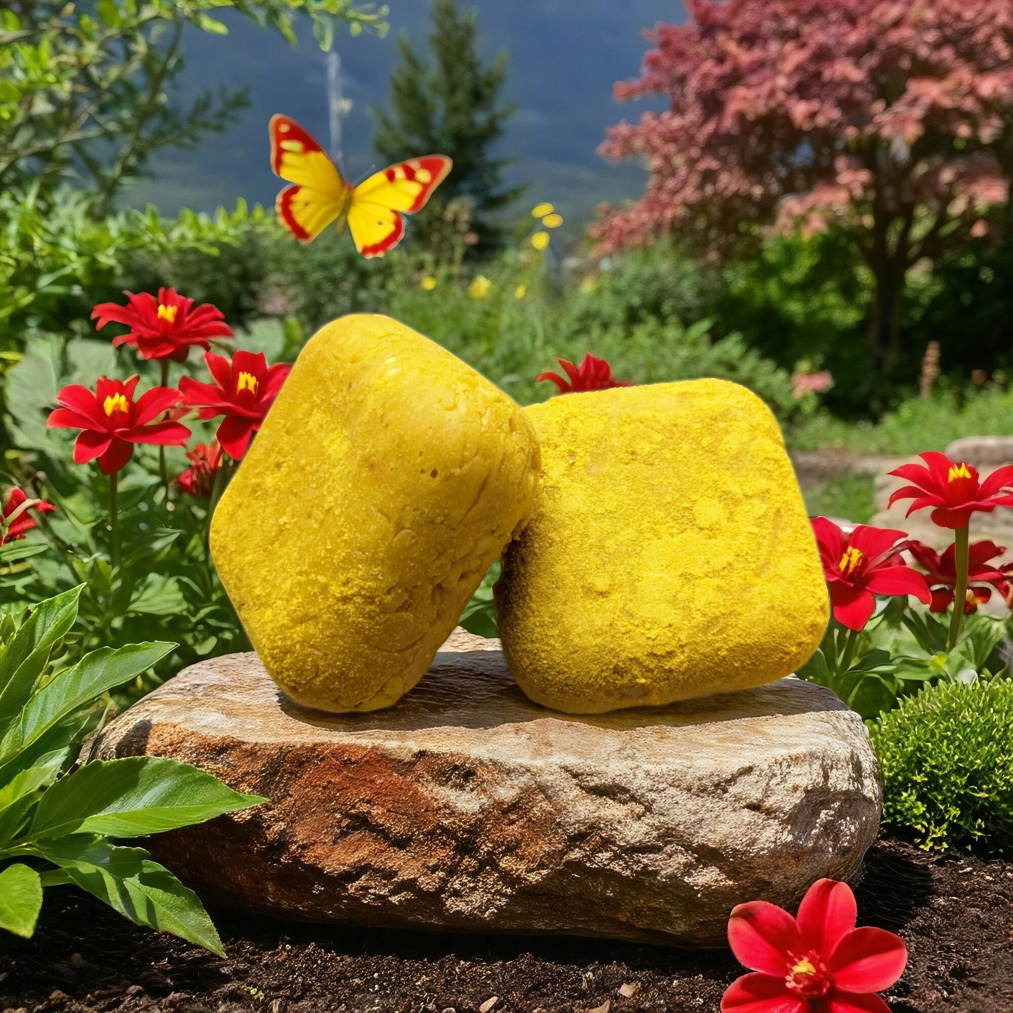 Шампунь натуральный бессульфатный твёрдый масло облепихи и куркума, для роста волос без красителей и ароматизаторов
