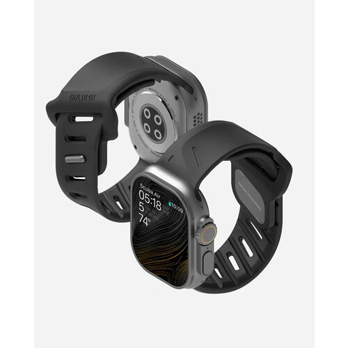 Ремешок для Apple Watch - Aulumu A02, черный , спортивный