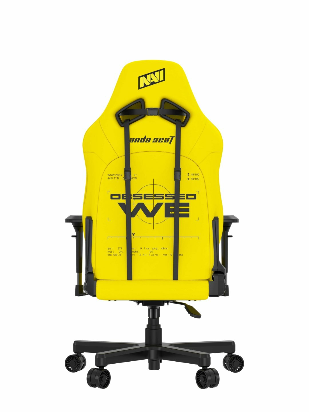 Игровое компьютерное кресло Anda Seat NAVI Edition Size L Yellow PVC, AD19-05-Y-PV — фото 1