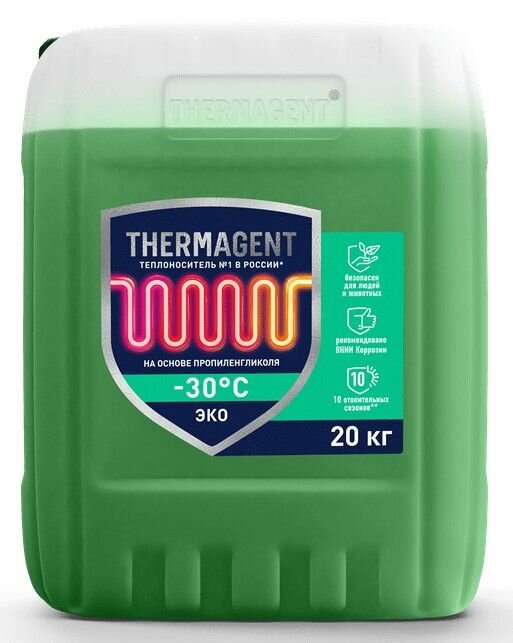 Теплоноситель Thermagent-30 ECO пропиленгликоль, канистра 20 кг (914699)