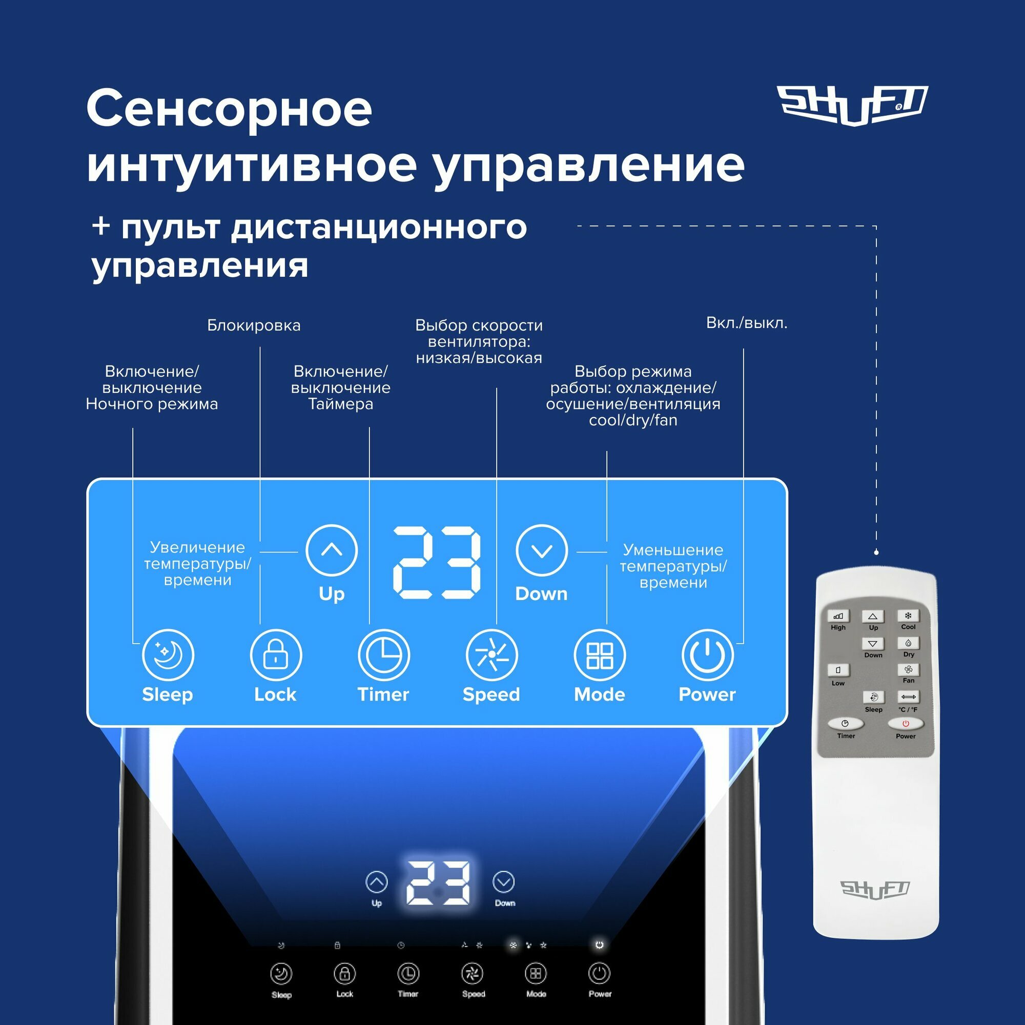 Кондиционер мобильный SHUFT Frigo SFPAC-09 KF/N6 — фото 1