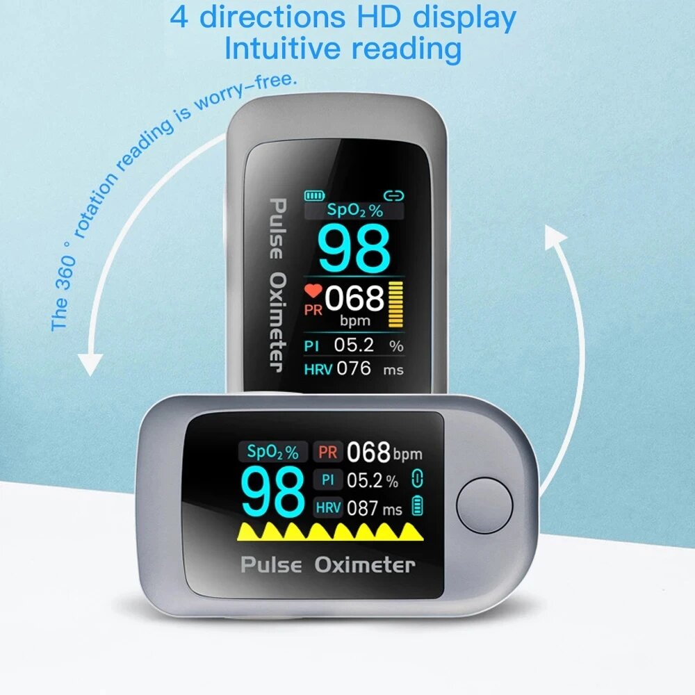 Пульсоксиметры Xtjwkyh Bluetooth пульсоксиметр для пальца, Bluetooth oximeter