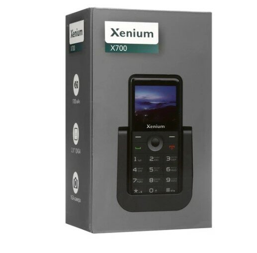 Мобильный телефон XENIUM X700 Black