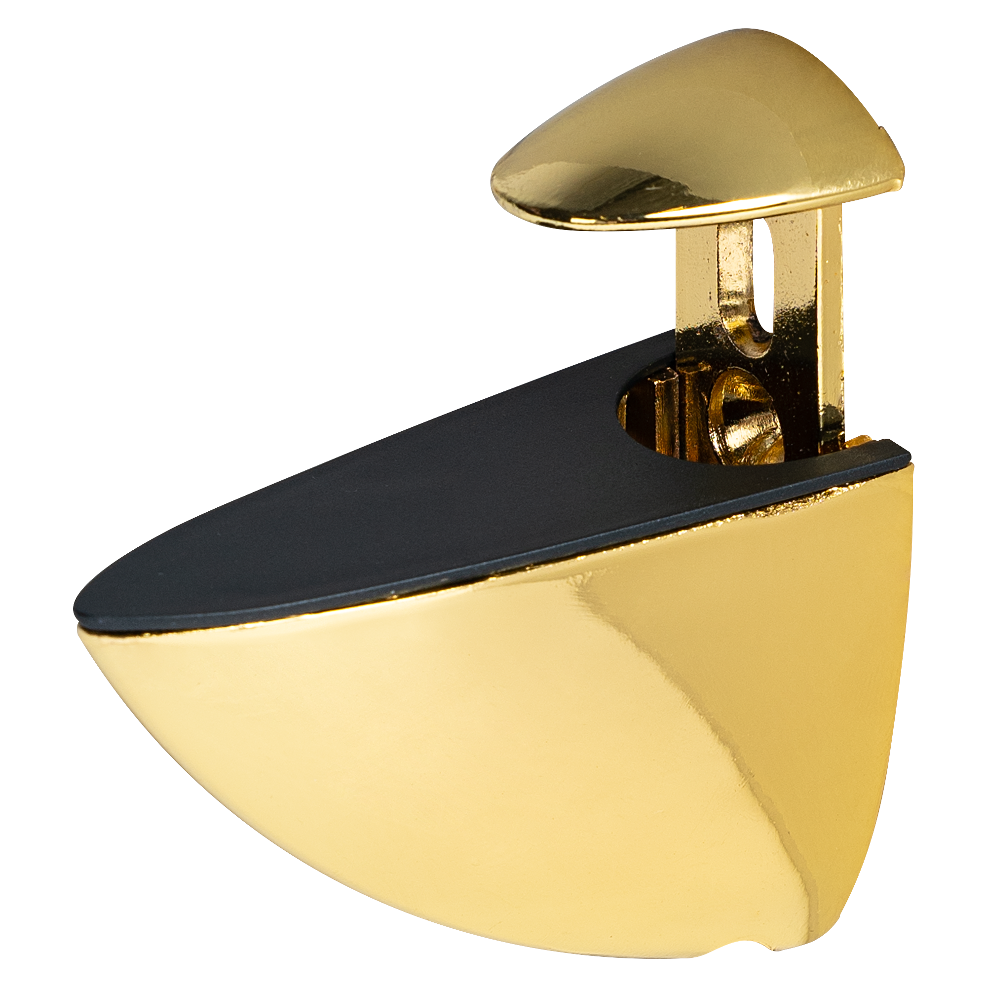 Полкодержатель Пеликан 70x27x60 мм ЦАМ цвет золото