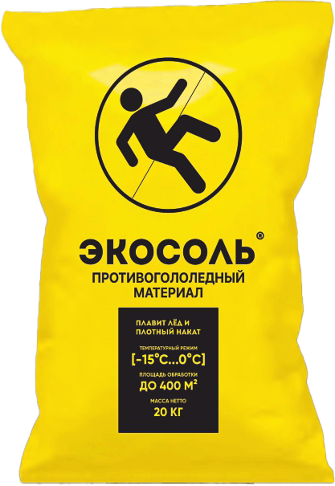 Экосоль реагент противогололедный до -15C (20кг)