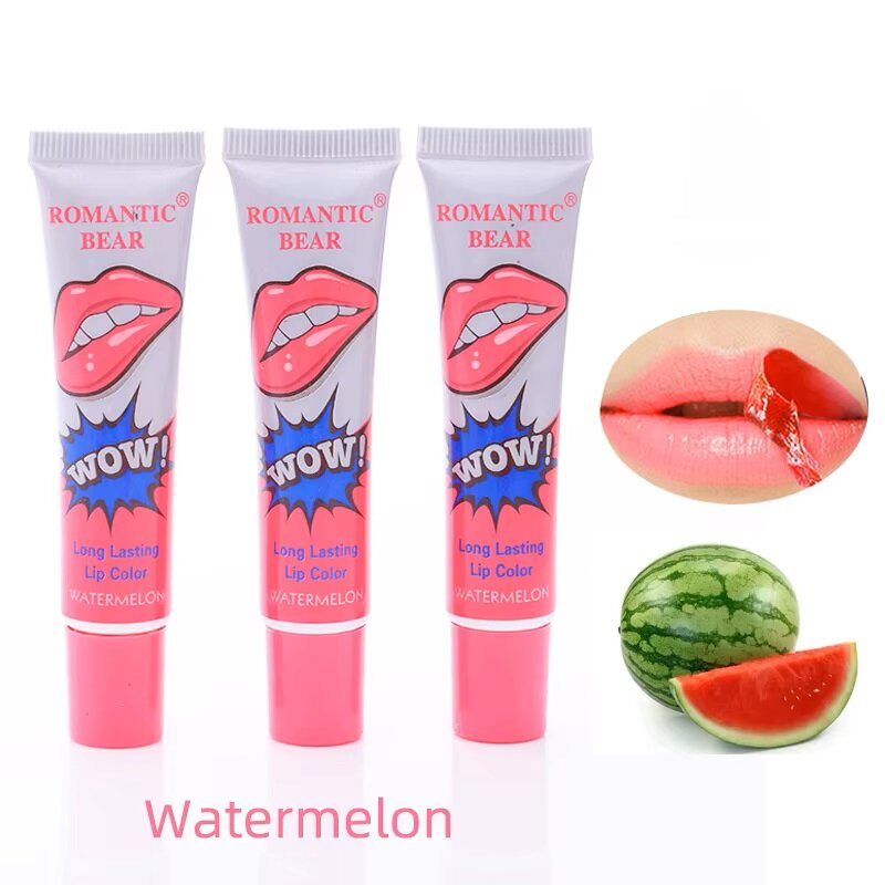 Tint Mocallure lab uchun Romantic Bear Long Lasting Lip Color Wow 18 gr N Watermelon