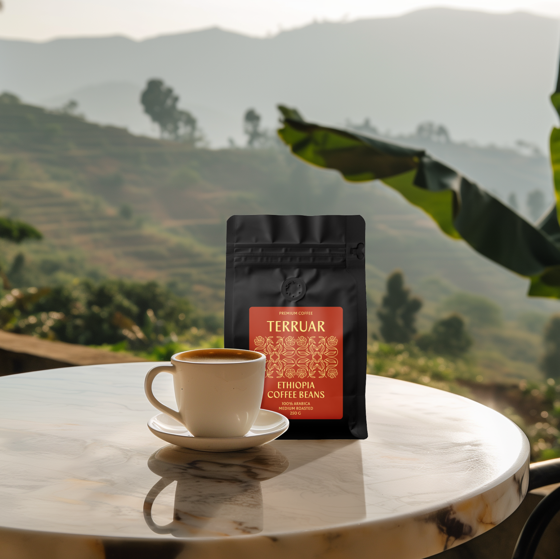 Кофе в зернах Terruar Эфиопия 100%, 250 г