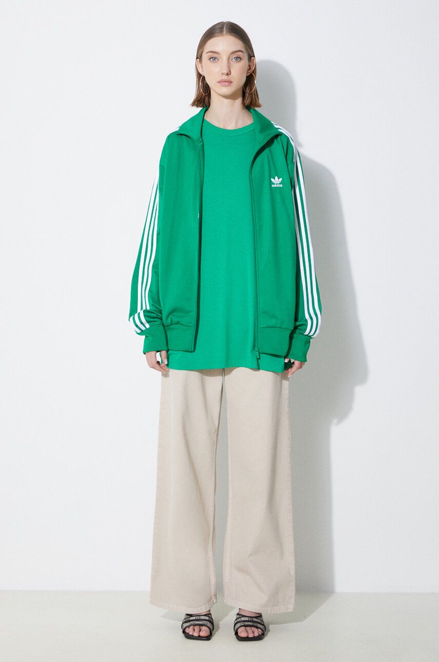 Футболка спортивная adidas Originals Adicolor, размер S INT, зеленый — фото 1