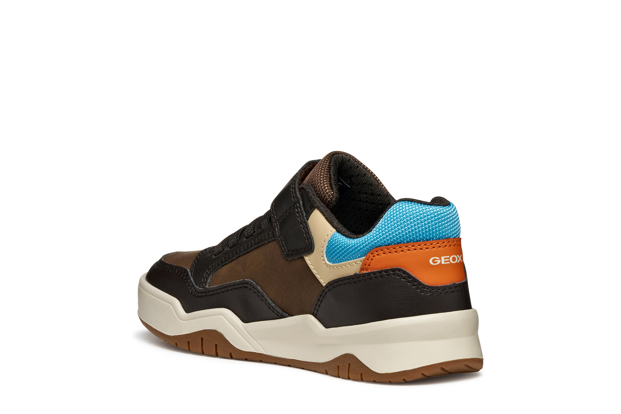 Кроссовки GEOX, размер 38 EU, коричневый/светло-синий — фото 1