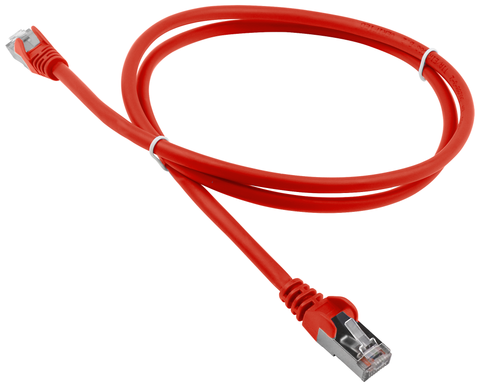 Патч-корд RJ45 - RJ45, 4 пары, FTP, категория 5е, 5 м оранжевый, LSZH, LANMASTER LAN-PC45/S5E-5.0-OR - фото №1
