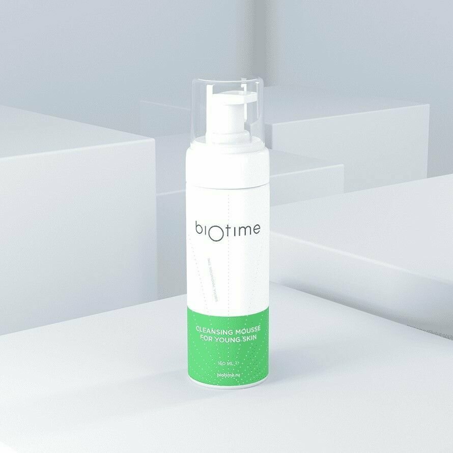 Мусс очищающий для молодой кожи Biotime Cleansing Mousse for Young Skin, 160 мл