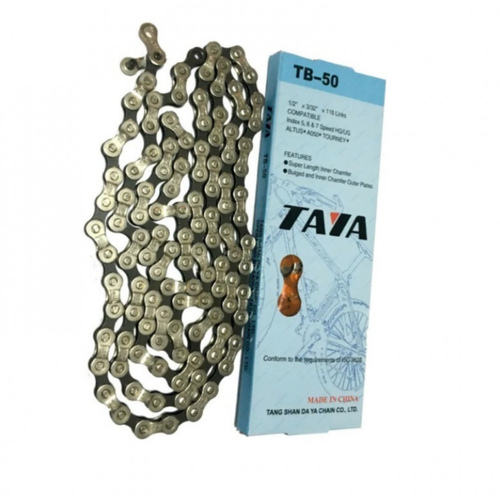 фото Цепь на велосипед taya, цепь 7 скоростей, сталь 1*50, 116 звеньев taya chain