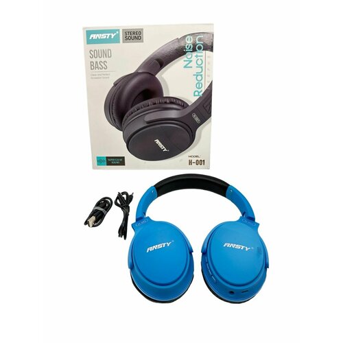 Наушники беспроводные ANSTY H-001 голубые Bluetooth 198900₽