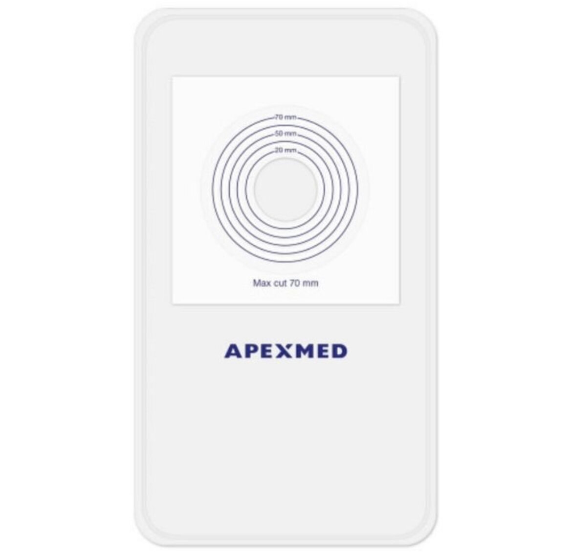 Картинки Калоприемник Apexmed однокомпонентный, недренируемый, прозрачный, стома 10-70 мм, 0402-01-01, 20 шт.
