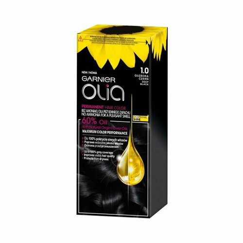 Garnier Olia Краска для волос 1.0 Глубокий чёрный