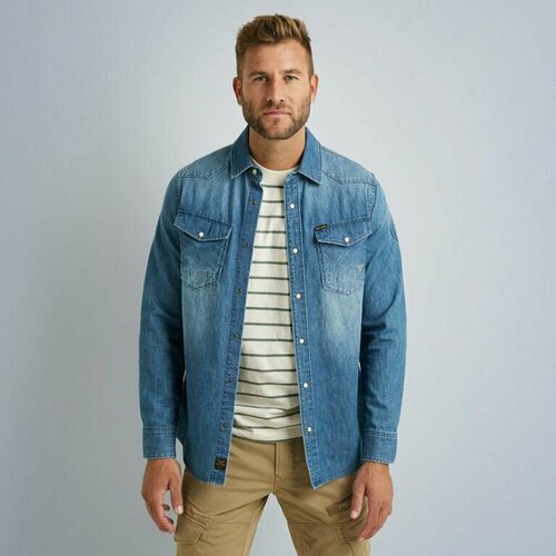 Рубашка PME Legend, размер XL, голубой