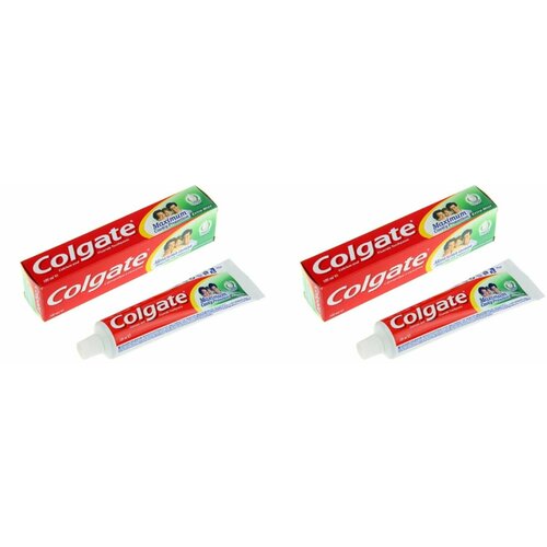 colgate зубная паста максимальная защита от кариеса свежая мята 50 мл х 2 шт Colgate Зубная паста Защита от кариеса двойная мята, 100 мл, 2 шт.
