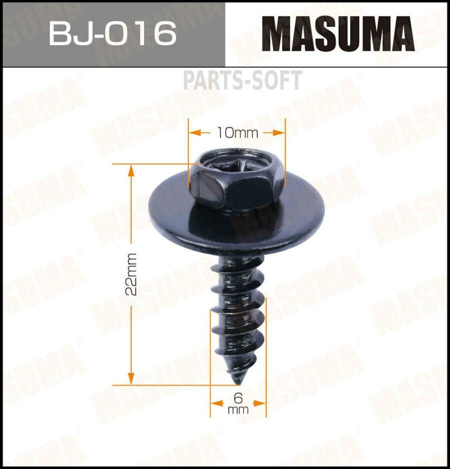 MASUMA BJ016 Деталь Саморез MASUMA 6x22мм набор 6шт