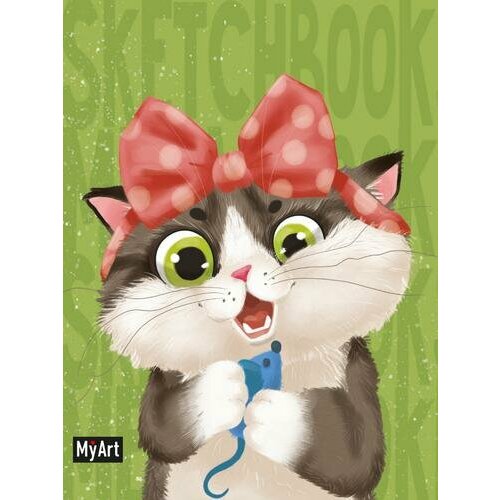 _SketchBook(ПрофПр)(о) MyArt MeowBook Котик с бантиком