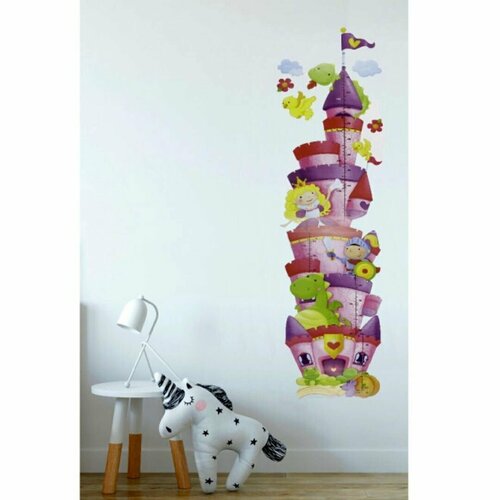 Ростомер детский наклейка на стену Замок размер 60х32 cм China Dans артикул RCA2802V 03 04 06 castle 447₽
