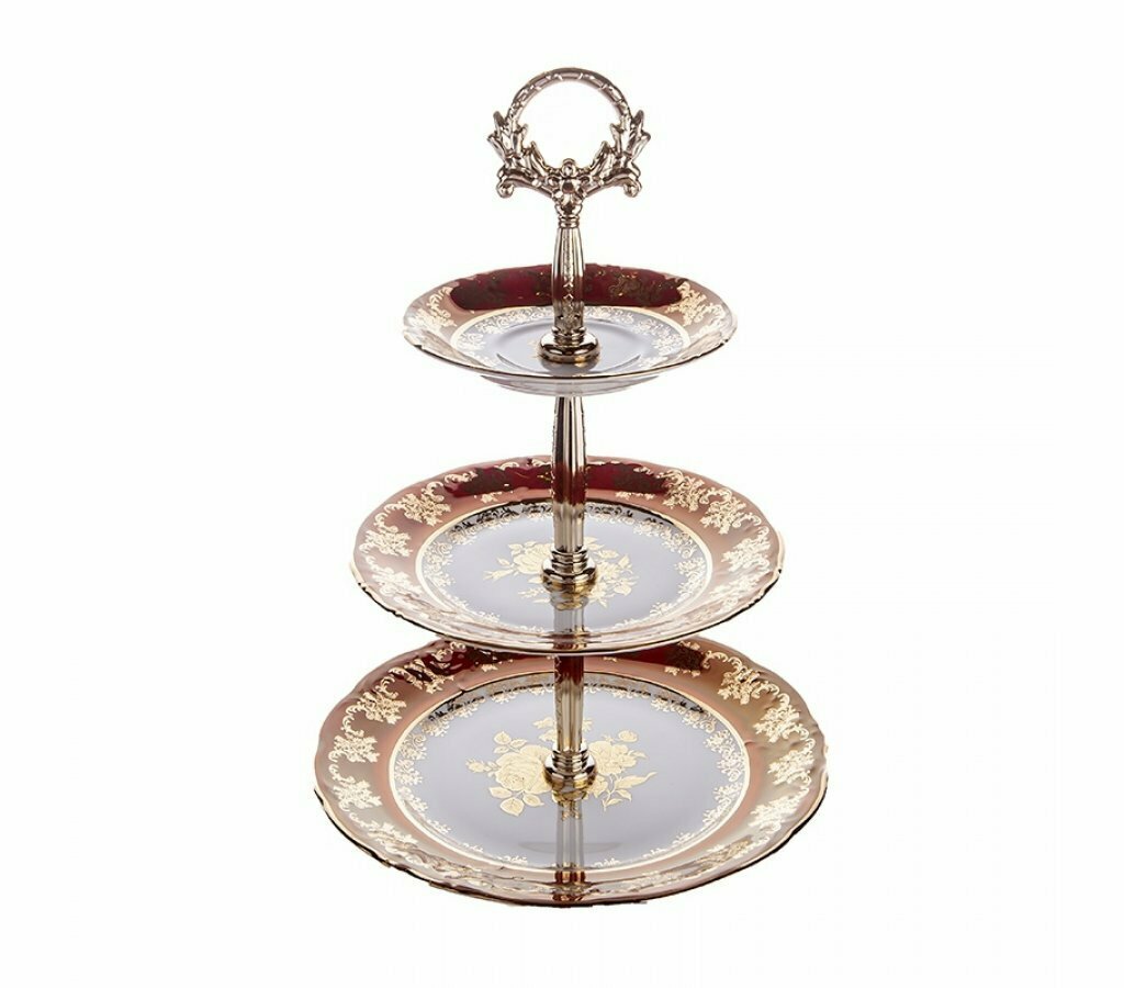 фото Горка трёхьярусная Роза красная Carlsbad