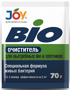 Bio очиститель "Joy" для выгребных ям и септиков 70г