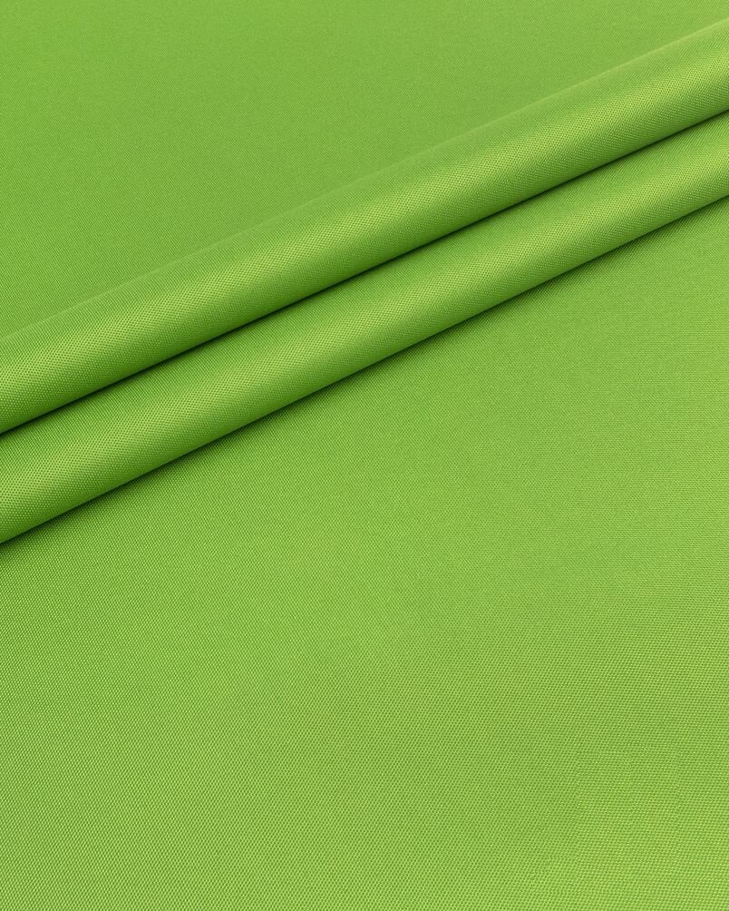 Ткань Оксфорд 600D PU. Цвет зеленое яблоко. Готовый отрез 1х1,5 метра. Влагоотталкивающая, ветрозащитная, уличная.