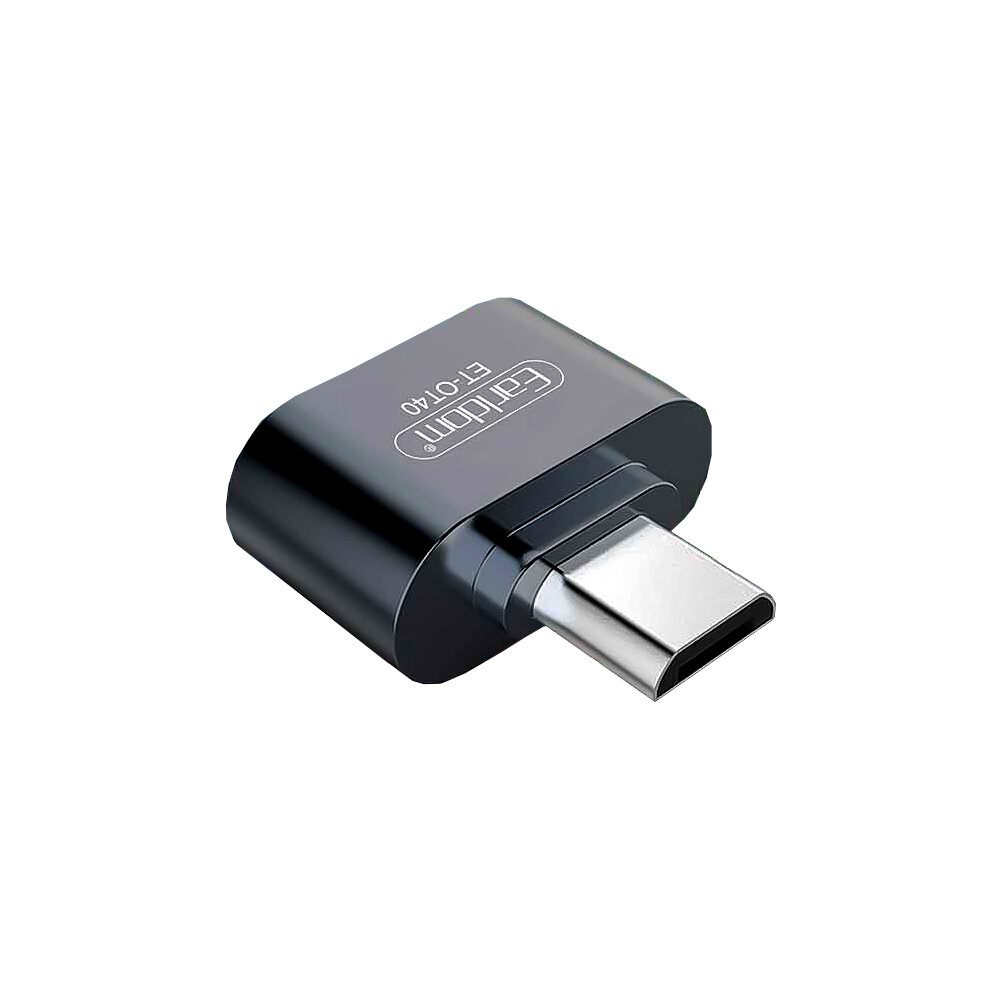 Переходник Earldom ET-OT40, MicroUSB - USB 2.0, OTG, для подключения усройств, черный