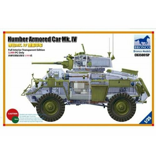 Сборная модель Humber Armored Car Mk. IV (Full Interior Transparent Edition)