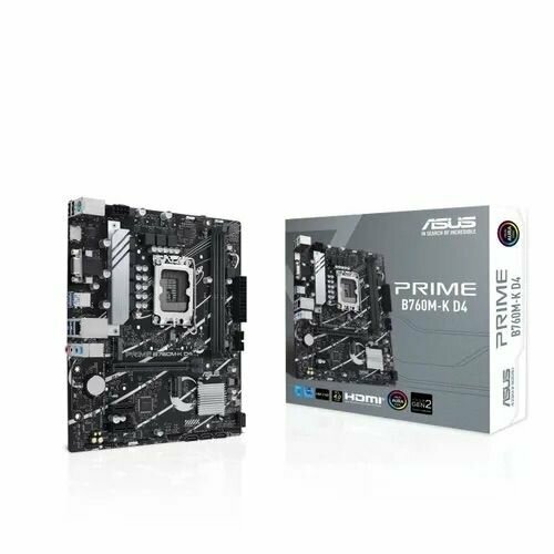 Материнская плата ASUS PRIME B760M-K D4 DDR4 sata raid контроллер st lab pci e sata 6g raid card 4 channels a 520