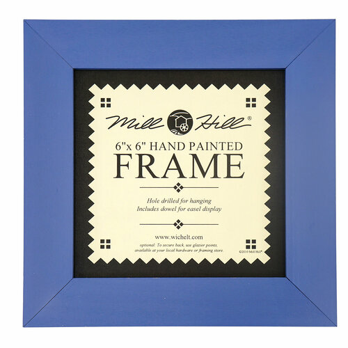 Рамка деревянная цвет синий 13,97 х 13,97 см (внутренний размер), 20,32 х 20,32 см (внешний размер) синий MILL HILL GBFRM8
