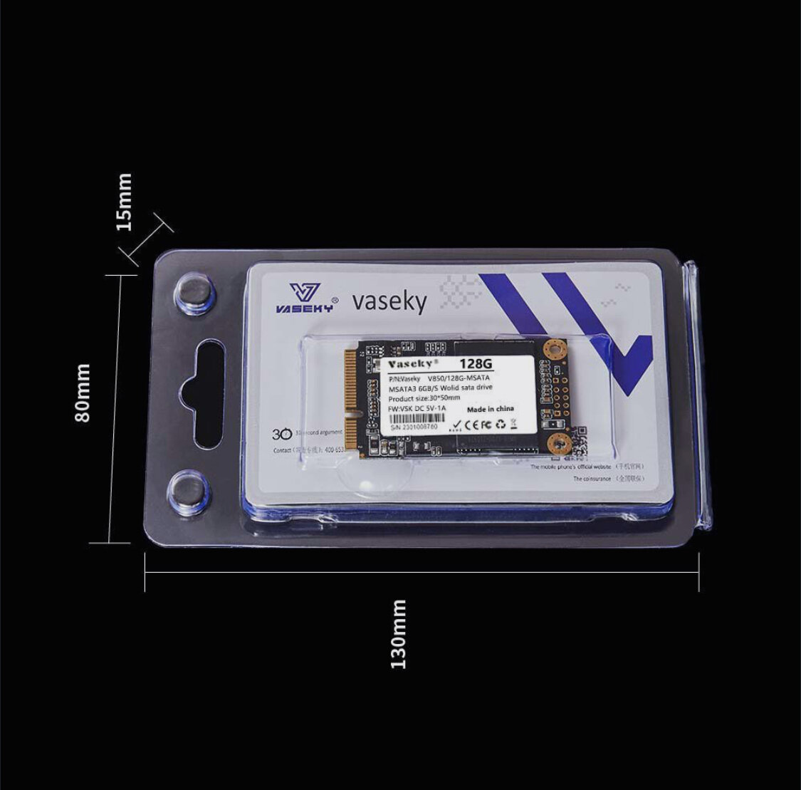 128 ГБ Внутренний SSD-диск VASEKY V850 (V850-128GB) — фото 5