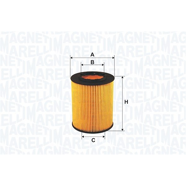 MAGNETI MARELLI 153071760502 (03L115466 / 03L115562) фильтр масляный