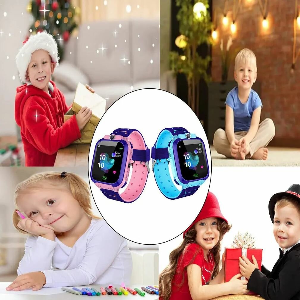 Смарт часы детские многофункциональные с sim картой / Blue