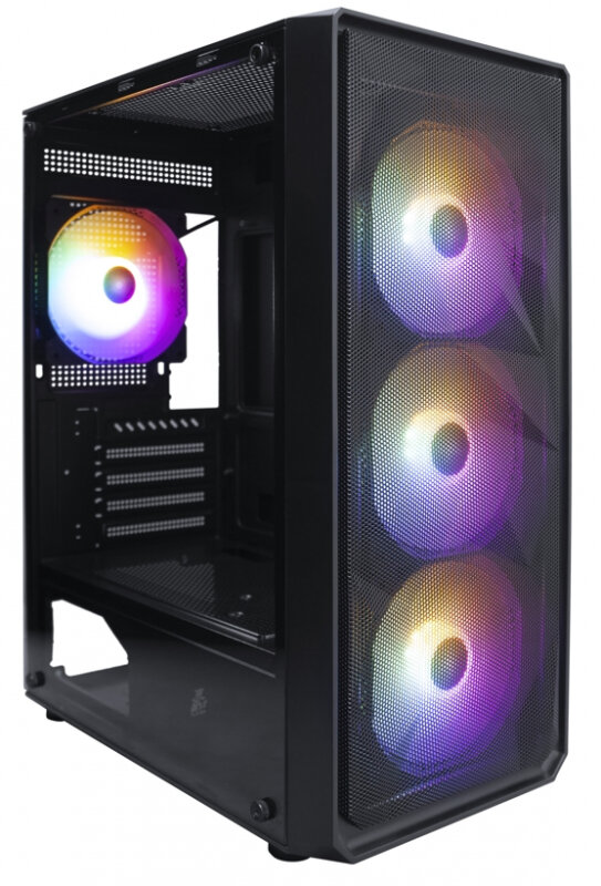 Корпус 1STPLAYER FD3-M Black FD3-M-BK-4F1