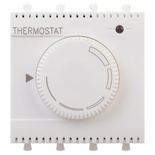 DKC Термостат модульный для теплых полов, Avanti, Белое облако, 2 модуля dkc avanti термостат для теплых полов