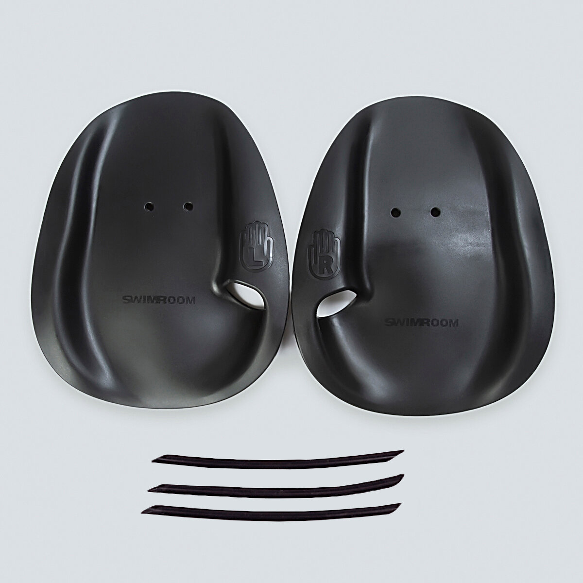 Лопатки для плавания SwimRoom "Free Tempo", размер М, цвет черный