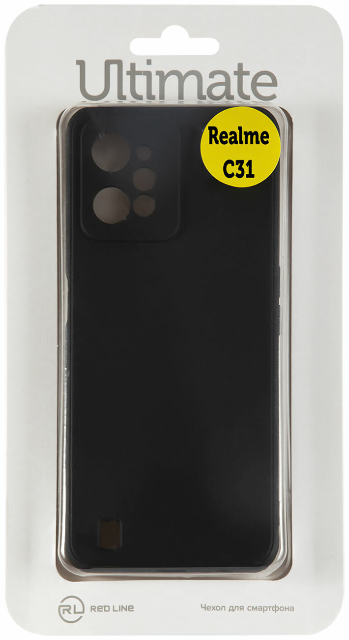 Чехол защитный Red Line Ultimate для Realme C35, черный - фото №11