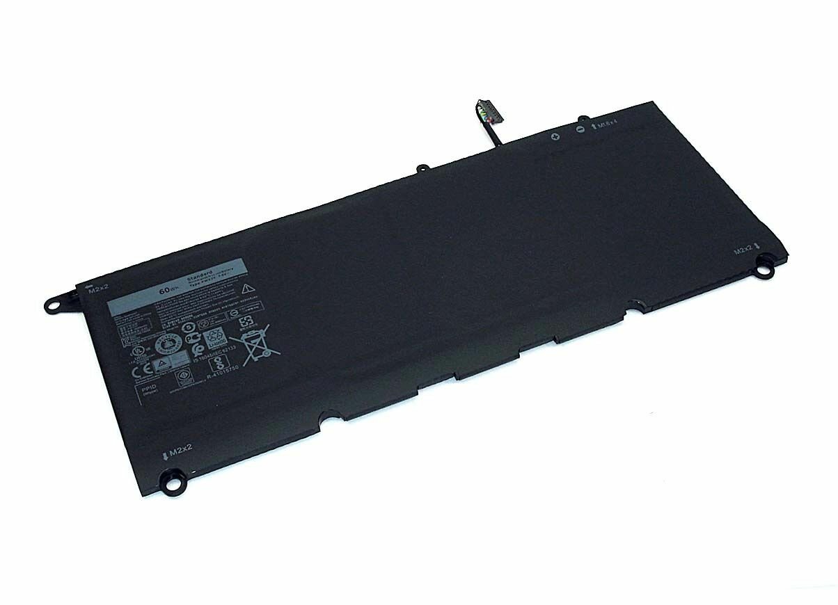 Аккумуляторная батарея для ноутбука Dell XPS 13 9360 (PW23Y) 7.6V 60Wh, код 077499