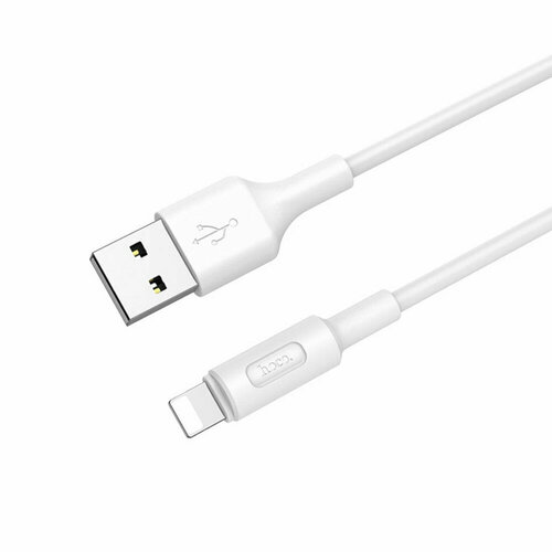 Кабель USB HOCO X25 Soarer для Lightning, 2А, длина 1 м, белый кабель hoco x25 soarer usb usb type c 1 м 1 шт белый