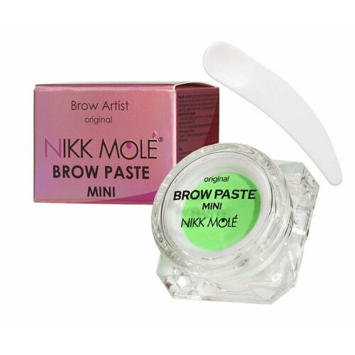 Brow Paste зеленая неон MINI, Nikk Mole паста nikk mole brow paste mini д построения формы бровей 10 г