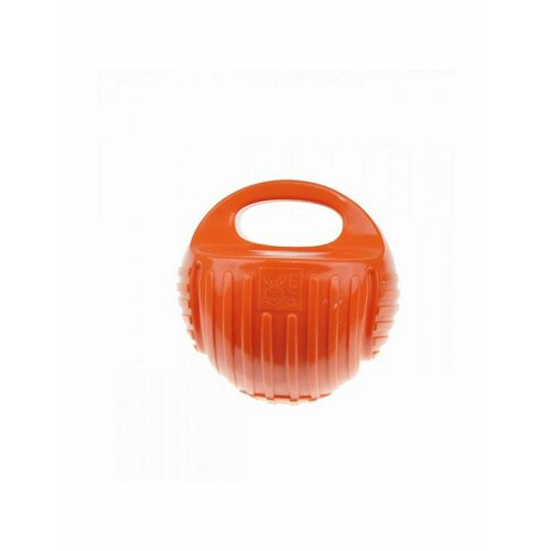 Игрушка для собак MPets Мяч-гиря, цвет оранжевый, 18 см