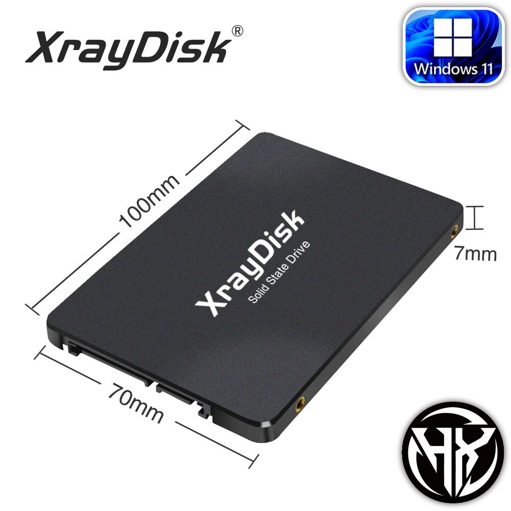 SSD диск XrayDisk 256Gb 25" SATA3 60 Гбит/с с предустановленной ОС Windows 11Pro x64